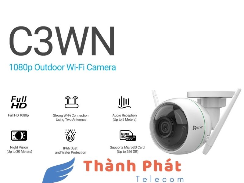Ezviz C3WN độ phân giải Full HD Ezviz C3WN độ phân giải Full HD